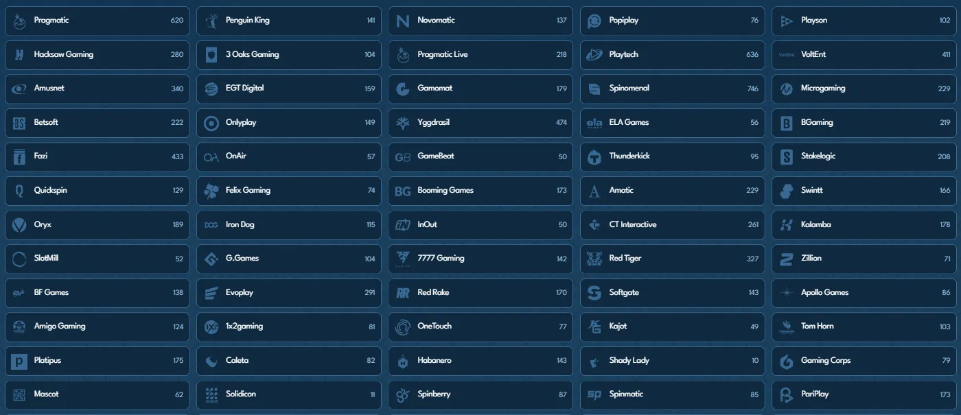 casea casino providers